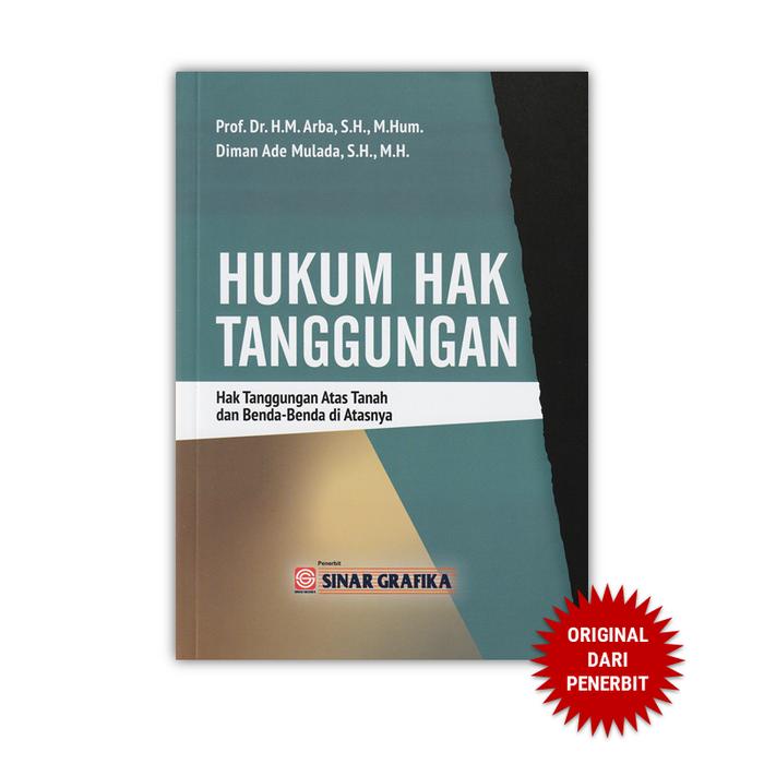 

Produk Terbaru Sinar Grafika - Hukum Hak Tanggungan - Hak Tanggungan Atas Tanah Dan Benda-Benda Di