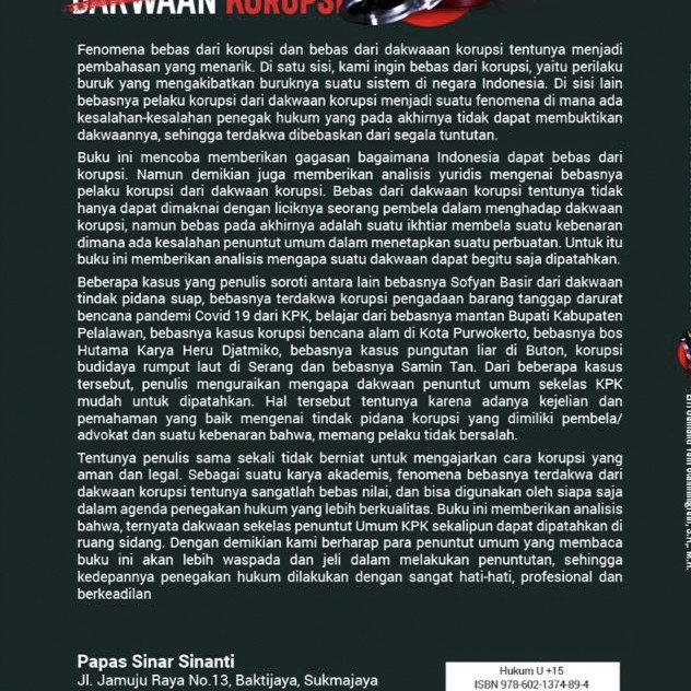 

Barang Terlaris Bebas Dari Dakwaan Korupsi Packing Aman