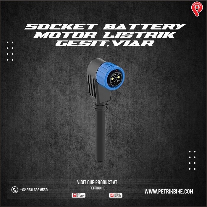 Socket Baterai Motor Listrik GESITS/VIAR