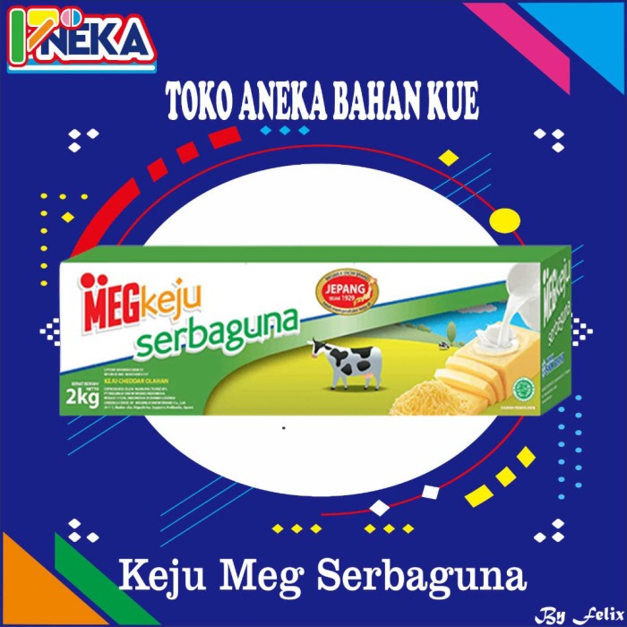 

(BestSeller) Meg Keju Cheddar Serbaguna 2kg