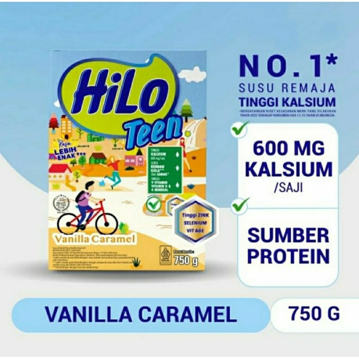 

(BestSeller) Hilo Teen Vanilla Caramel 1000gr /Teen Vanilla Caramel 750gr / Teen Caramel 500gr -