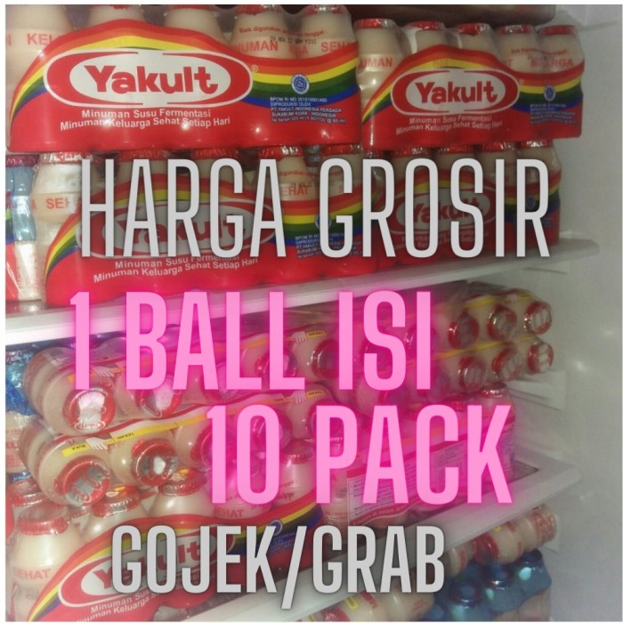 

(BestSeller) Yakult 1 Balll Harga Minuman Kesehatan Probiotik Susu Yogurt Fresh