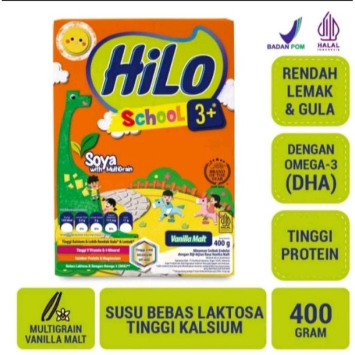 

(BestSeller) Hilo School 3+ Hilo School Original Soya Vanilla Malt Hilo School Chocolate