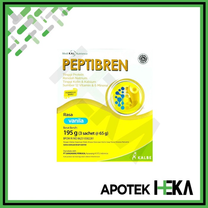 

(BestSeller) Peptibren Vanila/Coklat - Pasien Stroke dan Mencegah Pikun [BOGOR]