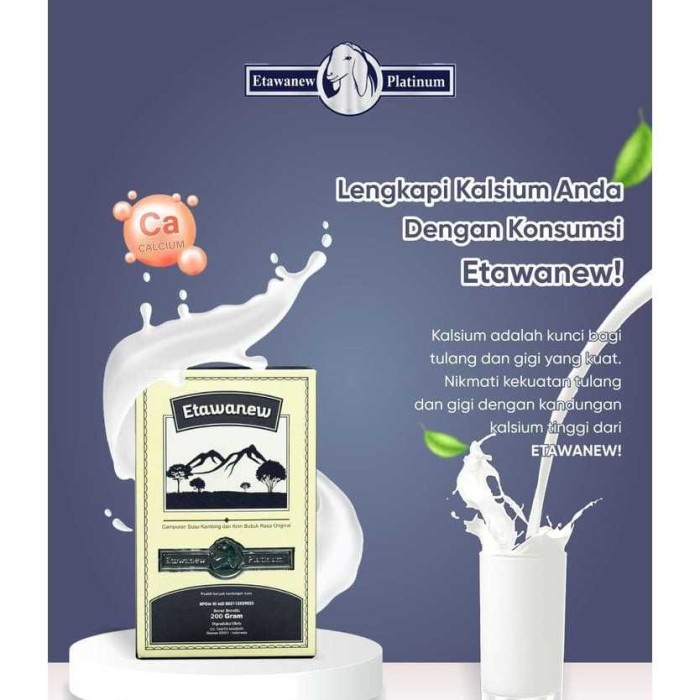 

(BestSeller) ETAWANEW PLATINUM - Susu Kambing Bubuk Jaga Kesehatan Tulang Dan Sendi