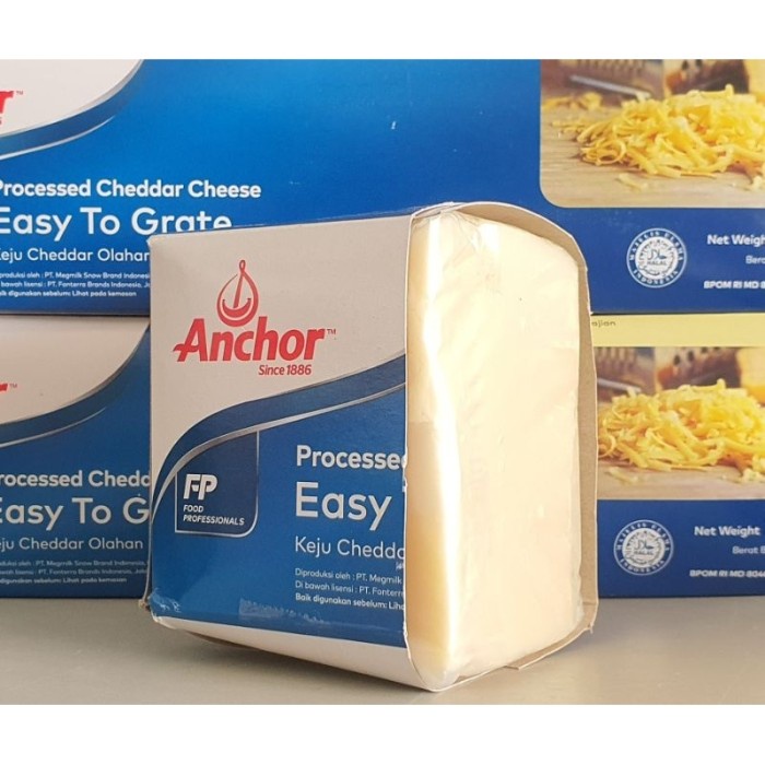 

(BestSeller) Anchor Easy To Grate 500Gr / Anchor Cheddar Cheese / Keju Cheddar Anchor