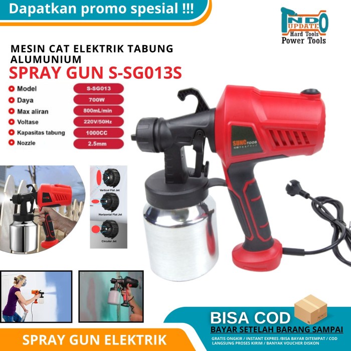 Spray Gun Electrik Alat Semprot Cat Minyak Dinding Pistol Tembok