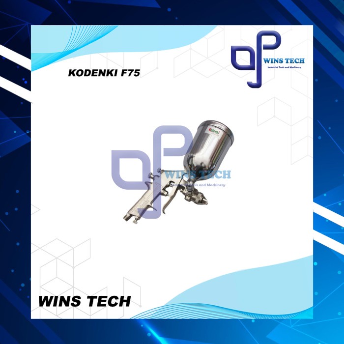 SPRAY GUN/ALAT SEMPROT CAT KODENKI F75 TABUNG ATAS ORIGINAL