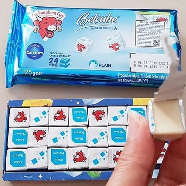 

(BestSeller) Keju Belcube THE LAUGHING CAW 125gr dan 78gr Keju Mpasi Bayi Baby Cheese Plain Cream