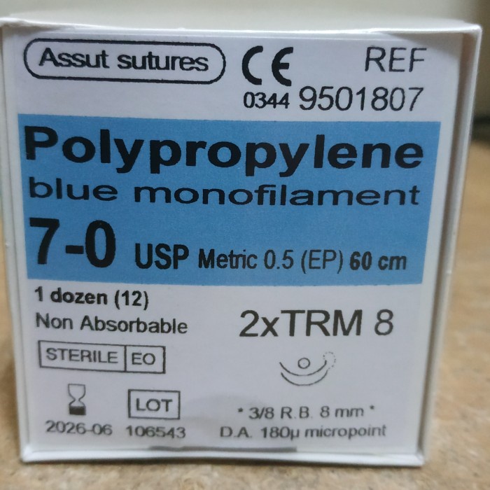 

Jual [READY] Polypropylene 7 0 Taper Assut