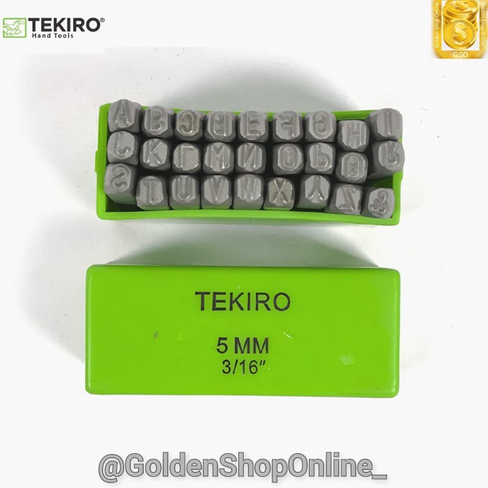 

Jual [READY] Huruf Ketok 5mm - Letter Punch 5mm Tekiro