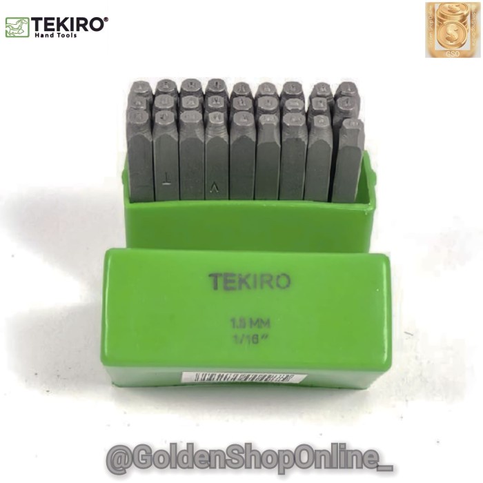 

Jual [READY] Huruf Ketok 1,5mm - Letter Punch 1,5mm Tekiro