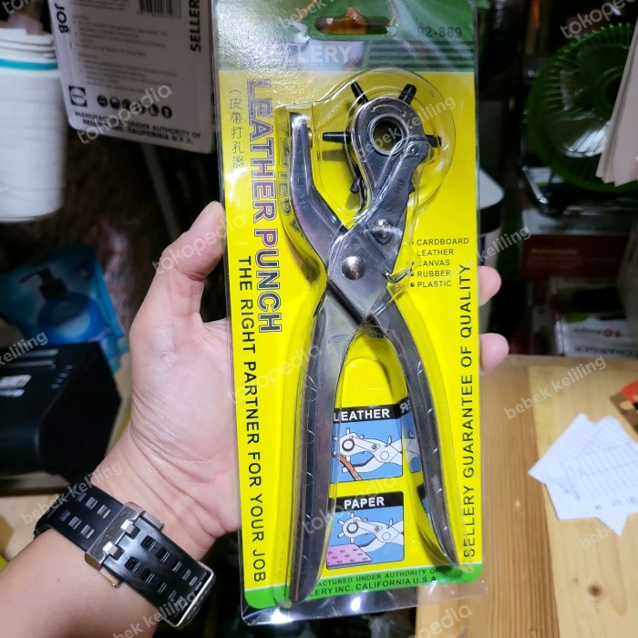 

Jual [READY] leather punch / pembolong kulit / pelubang ikat pinggang
