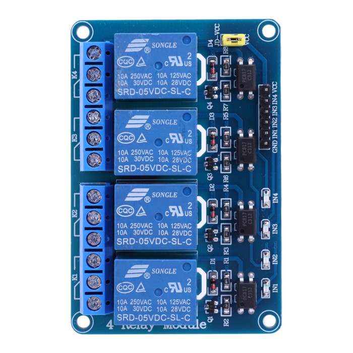 5V 12V 4-Channel Relay Module with Optocoupler Relay 4 Way Relay Module Shield AVR 51 PIC for Arduin