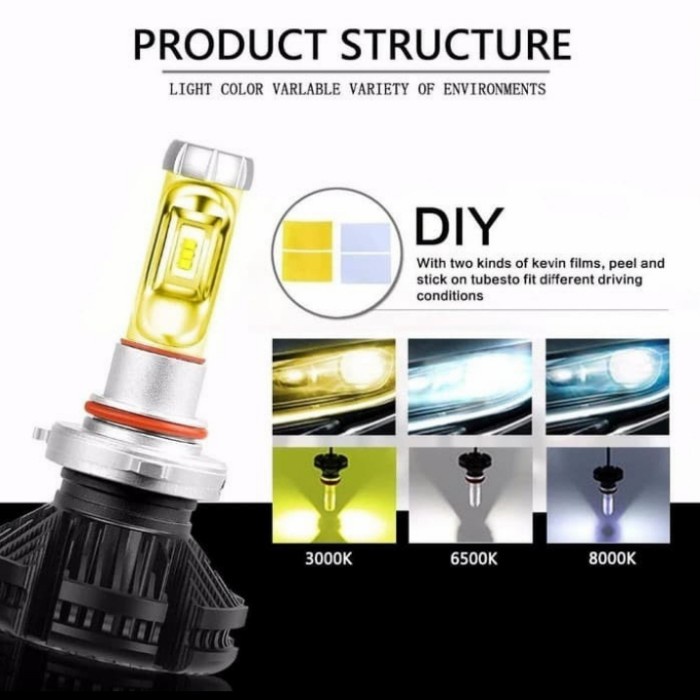 Lampu Depan Mobil APV ARENA LED X3 H11 H4 Universal