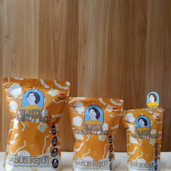 

Cheese stick - Telor gabus keju "Tante Rambut Roll" Premium - Curly