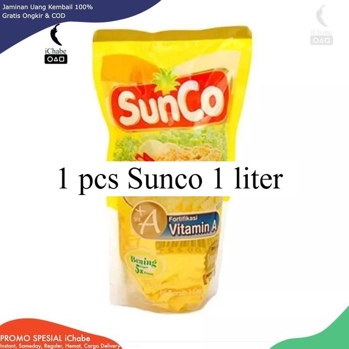 

1 pcs Sunco 1 liter Sunco Minyak Goreng 1 Liter 1000ml