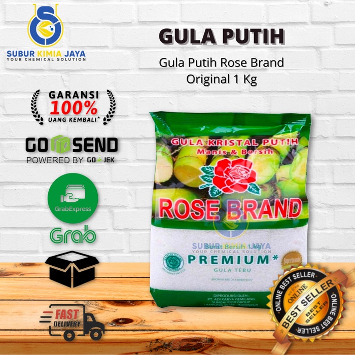 

Gula Pasir Rose Brand / Gula Tebu Murni / Gula Tebu Rose Brand 1 kg
