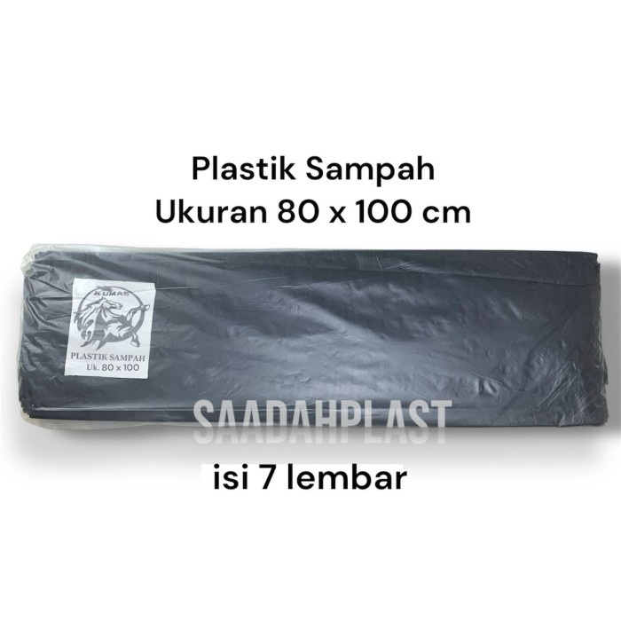 PREMIUM Kantong Plastik Sampah 80x100 - Trash Bag Ukuran 80 x 100 Polybag