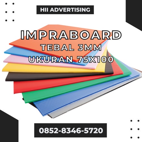 

IMPRABOARD 3MM 75 x 100 Infraboard papan plastik corrugated board 3mm