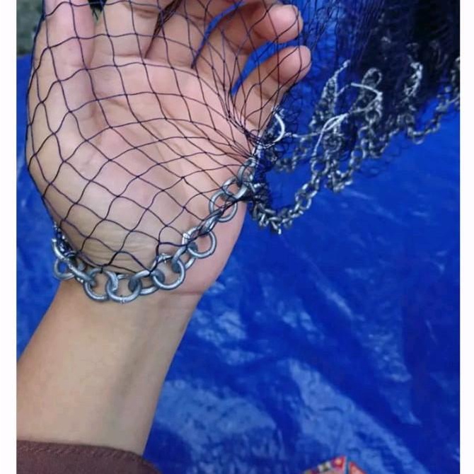 JALA LEMPAR 2 METER BAHAN NILON/ BENANG, JALA IKAN , JALA LEMPAR, JALA SUNGAI LUBANG JARI KELINGKING