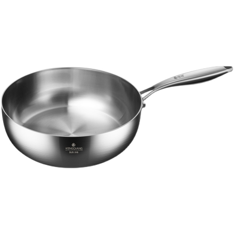 Hot Sell Stainless Steel 316 Cookware Wok Soup Pot Household Non-Stick Wok
