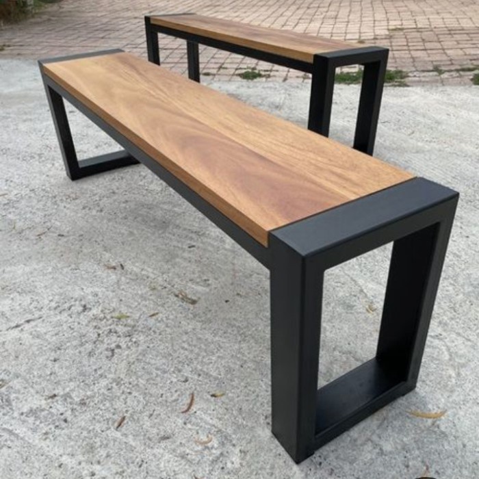 Terbaru Bangku Bench Kayu Jati Asli Uk200X30X45Cm Sudah Pernis Anti Rayap