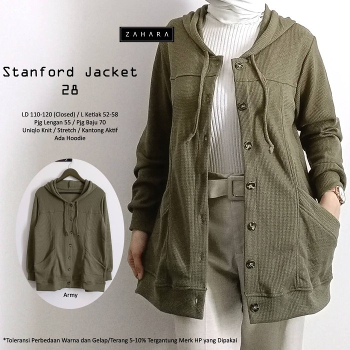 Promo Jaket Wanita Terbaru Jaket Bahan Kaos Uniqlo Knit Original #28 Zaharaa