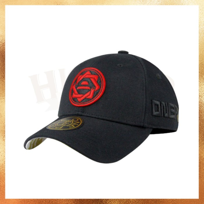 READY STOCK  Topi New Era Angel x One Piece Monkey D Luffy Red Logo Black Dad Cap Taiwan
