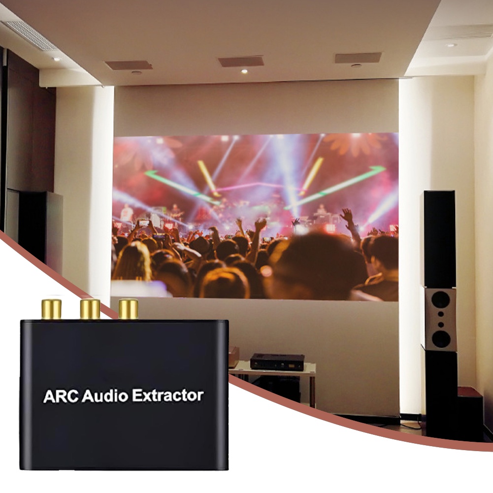 HDMI-Compatible ARC Audio Extractor ARC To SPDIF Coaxial L/R Stereo 3.5mm Jack Audio Converter for H