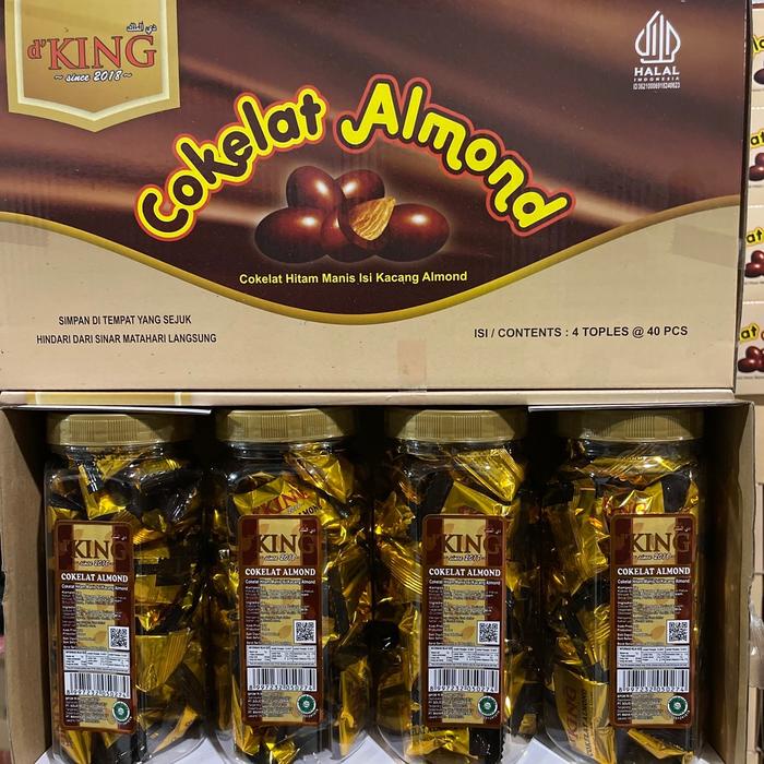 

EXC. Coklat almond toples isi 4 toples - 1 kardus coklat almond Chocolate Cokelat
