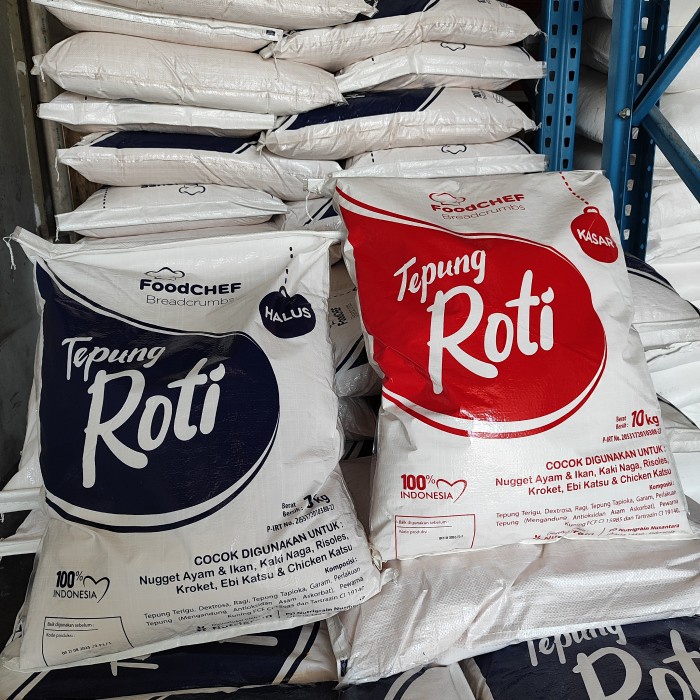 

Breadcrumbs Foodchef Tepung Roti Kualitas Super 10 Kg Mix
