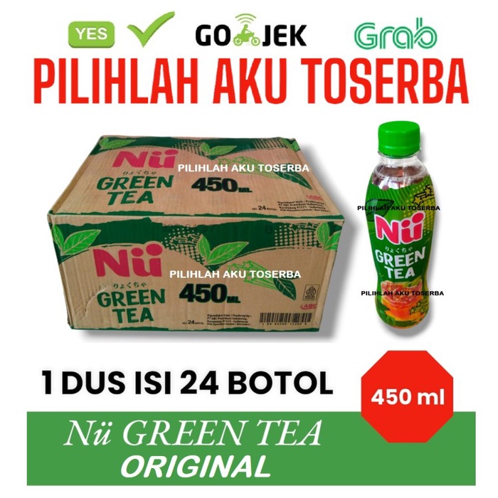 

NU Green Tea ORIGINAL 450 ml - ( HARGA 1 DUS ISI 24 botol )
