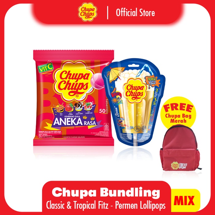 

Chupa Kit Bonus Chupa Bag Merah - Permen Lolipop