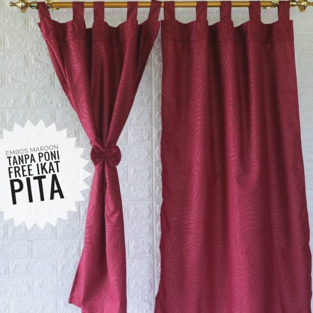Gorden Tebal Gordyn Pintu Multifungsi Curtain Murah D1C9 Panjang Modern Ruang Tamu Premium Kamar Pol
