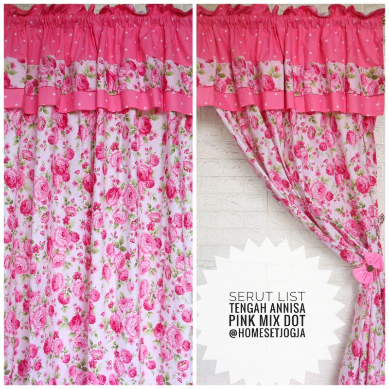 Gorden Termurah Kekinian Kolong Dapur Hordeng Jendela Kamar K9M2 Multifungsi Polos Tirai Tebal Black