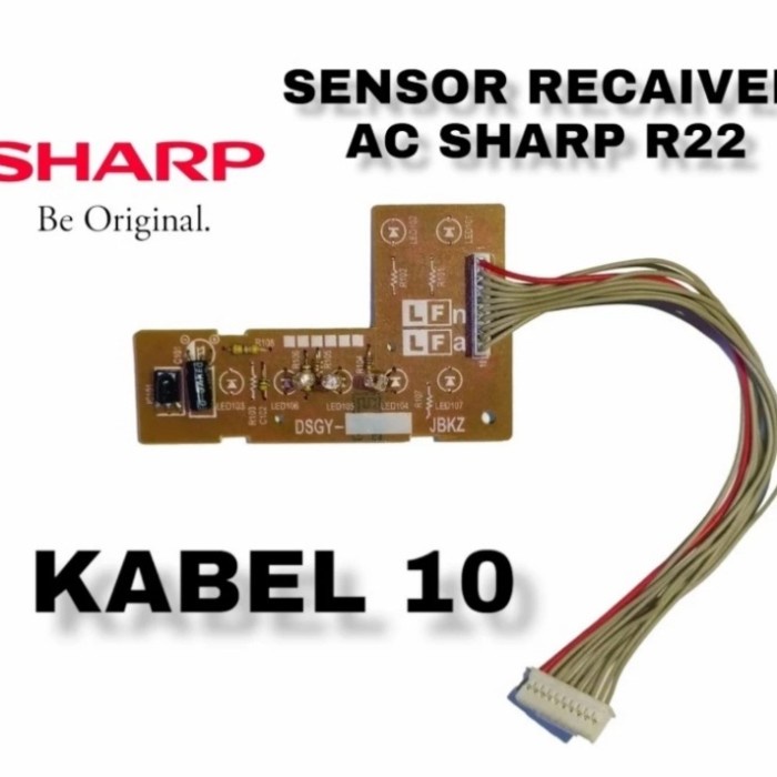 RECEIVER DISPLAY SENSOR AC SHARP R22 PLASMACLUSTER SOKET 10 KABEL