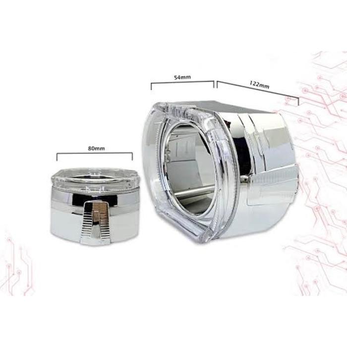 ORIGINAL SHROUD 2.5 INCHI COVER DAN RING SHROUD PROJECTOR LAMPU COVER PROJIE MOTOR MOBIL