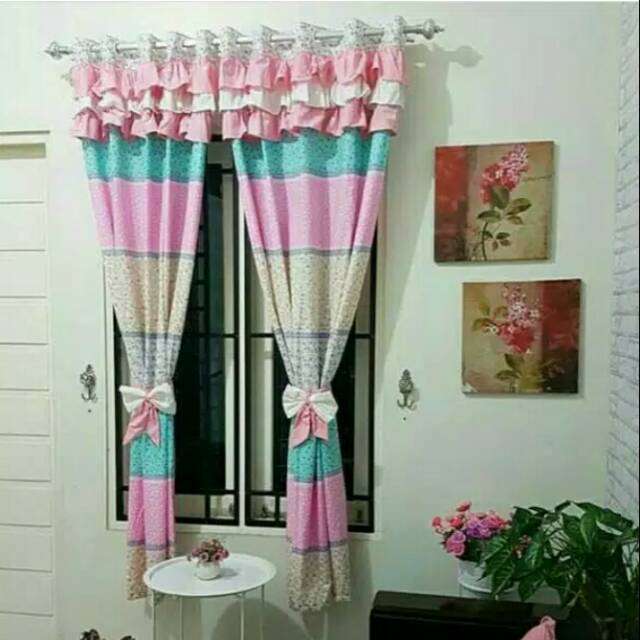 Gorden Kamar Premium Terbaru Jendela Panjang Terlaris U4M9 Kolong Dapur Murah Estetik Multifungsi Ti