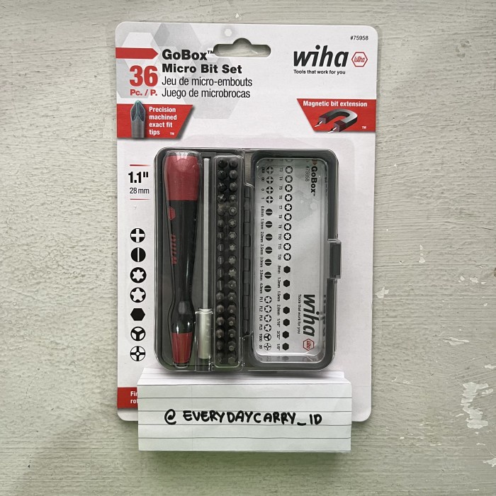 Wiha 36 Piece GoBox Precision Micro Bit Set