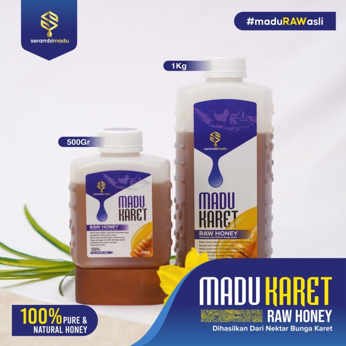 

Promo Terbatas Madu Karet 500Gr Raw Honey Dari Nektar Bunga Karet Pure Natural Honey Aman