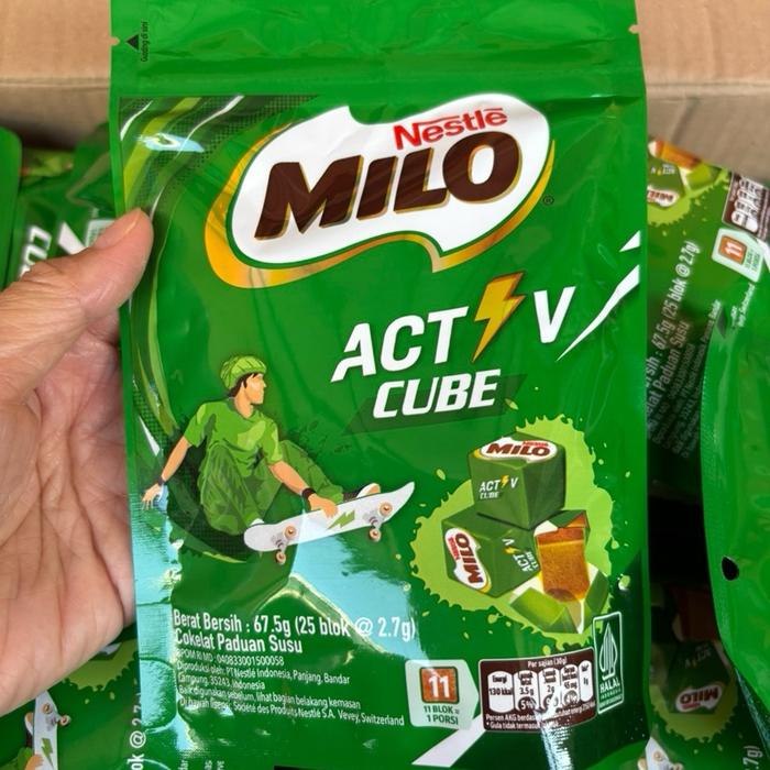 

JTTOP" AGEN DISTRIBUTOR MAKANAN RINGAN CEMILAN COKELAT NESTLE MILO ACTIVE CUBE POUCH CHOCOLATE