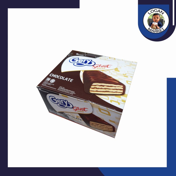 

JTTOP" GERY SALUT SALUUT WAFER COKLAT CHOCOLATE BOX ISI 24PCS 24 PCS
