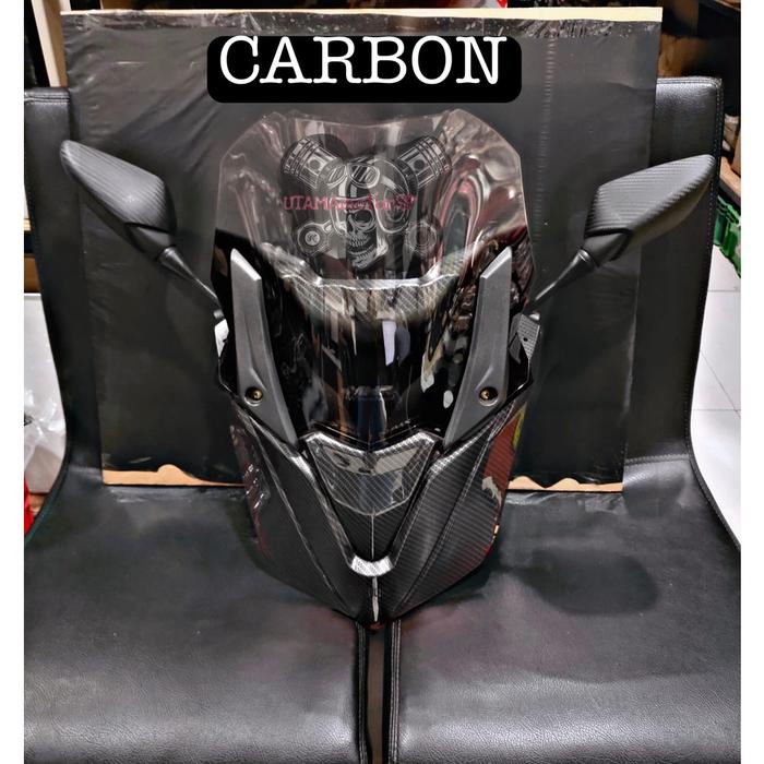 

FREE ONGKIR Paket Tameng NMAX New MHR Baby Maximus Tmax + Spion Fairing R25 Tangkai Pendek ~ Cover