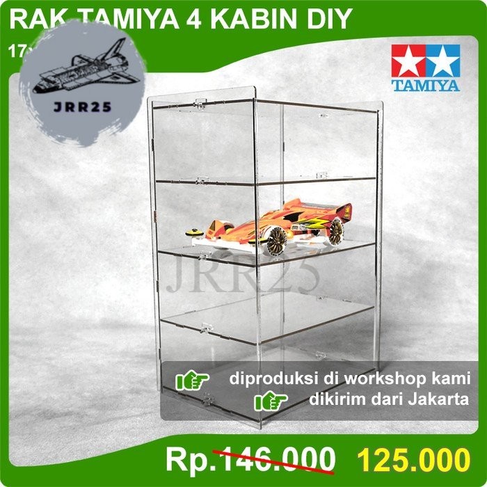 

PROMO SPECIAL Rak Display Tamiya Isi 4 Bahan Akrilik T4 - 4 KABIN