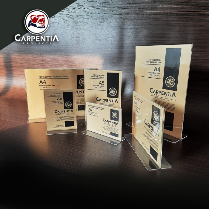 

PROMO Acrylic Standing Tipe T 1/3 A4 Vertikal 10x21 cm / Tent Card Akrilik