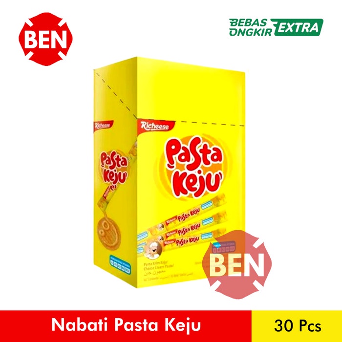 

JTTOP" NABATI PASTA KEJU 1 PAK BOX 30 PCS 8G 8GR 8 G GR RICHEESE CHEESE
