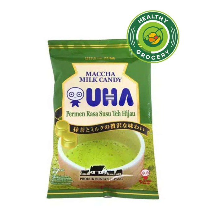 

JTTOP" UHA MACCHA MILK CANDY 103GR PERMEN RASA SUSU TEH HIJAU