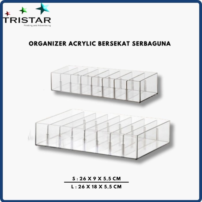 

LIMITED EDITION Organizer Akrilik Sekat Adjustable Serbaguna / Sekat Laci Separator