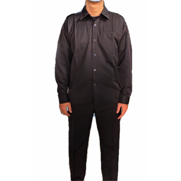 JTTOP" SERAGAM SAFARI PSH TWIST COKLAT LENGAN PANJANG - SERAGAM FORMAL PRIA